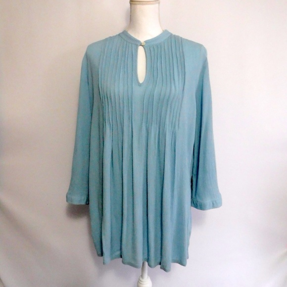 J. Jill Tops - J Jill Lite Blue Tunic Top Womens L